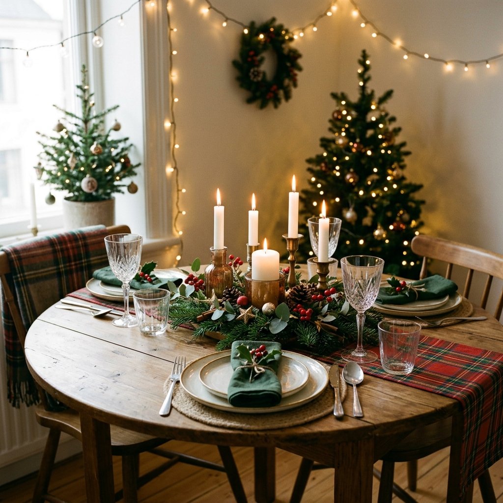 30 Christmas Table Decor Ideas to Make Your Holiday Table Shine 21 Christmas Table Decor for Small Spaces Ideas