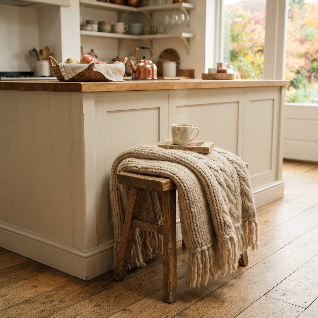 30 Fall Kitchen Island Decor Ideas: To Warm Up Your Home This Season 25 Cozy Throw Blanket Draping Ideass