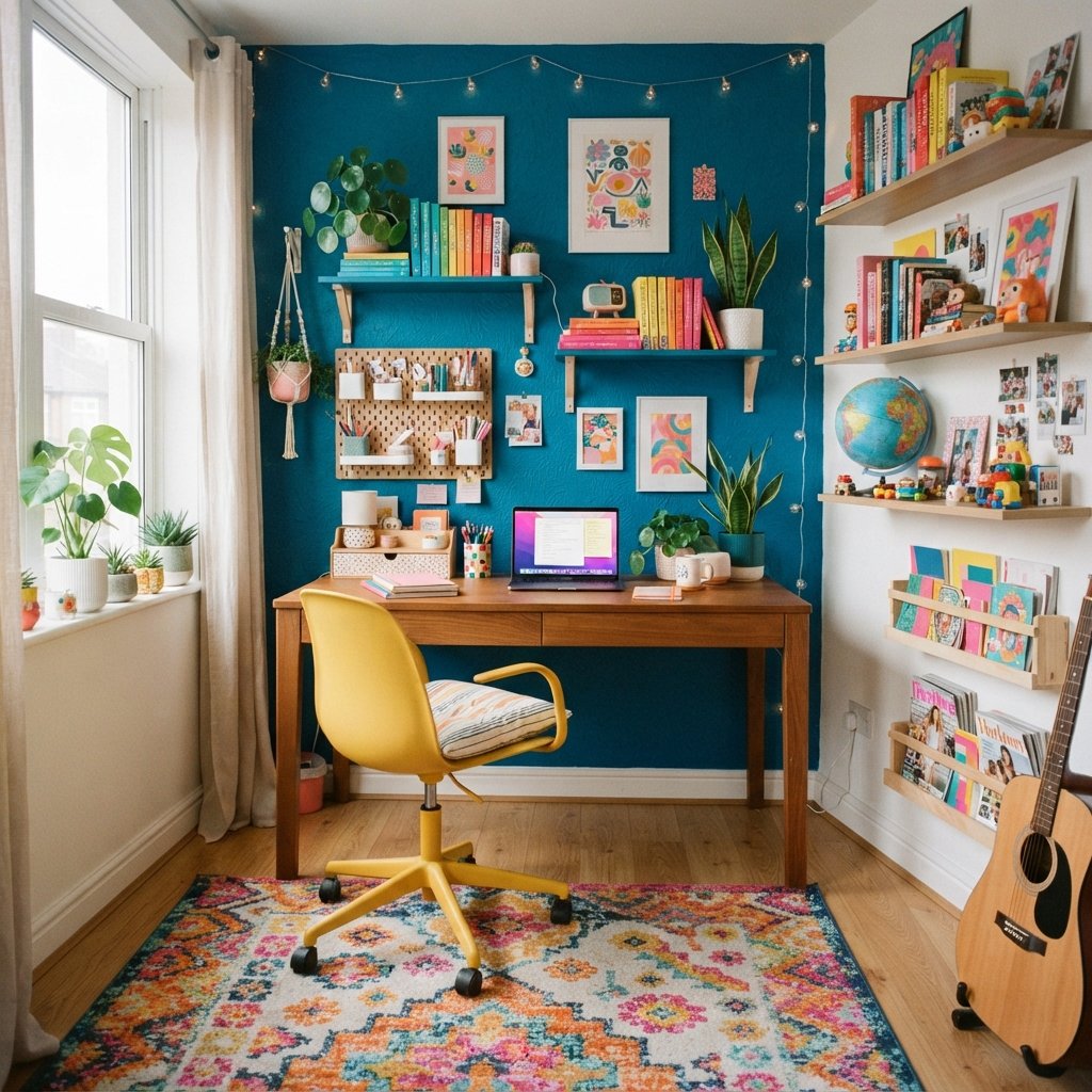 30 Study Room Ideas to Spark Focus and Creativity 20 Colorful Study Room Ideas