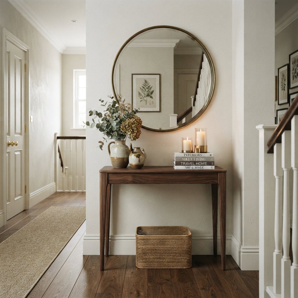 30 Beautiful Upstairs Hallway Ideas: To Transform Your Home Space 18 Console Table Upstairs Hallway Ideas