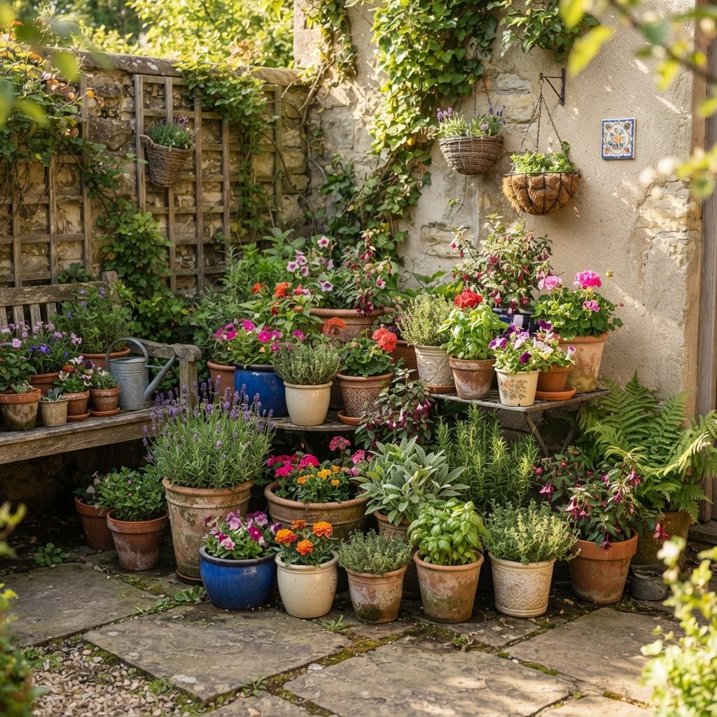 Container Garden Small Patio Decorating Ideas