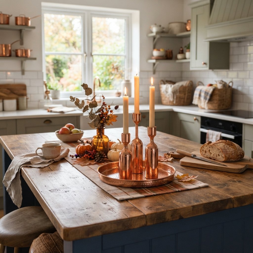 30 Fall Kitchen Island Decor Ideas: To Warm Up Your Home This Season 17 Copper Accent Decor Ideas