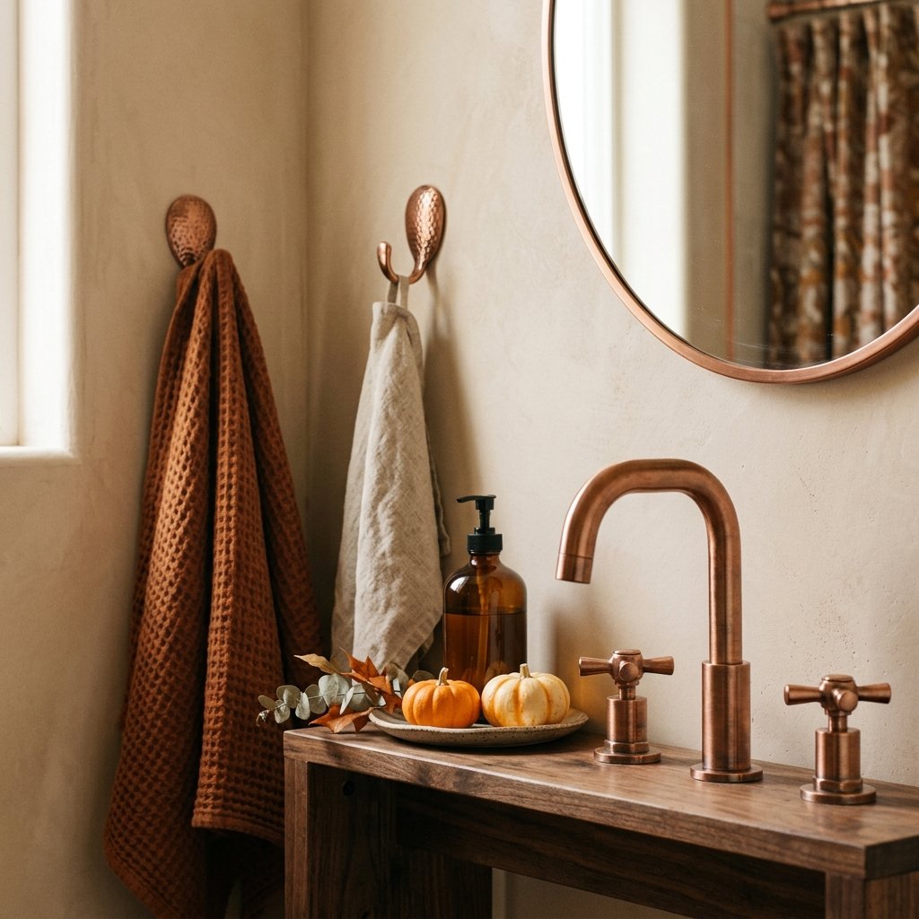 30 Fall Bathroom Decor Ideas: Cozy, Creative & Pinterest Worthy 15