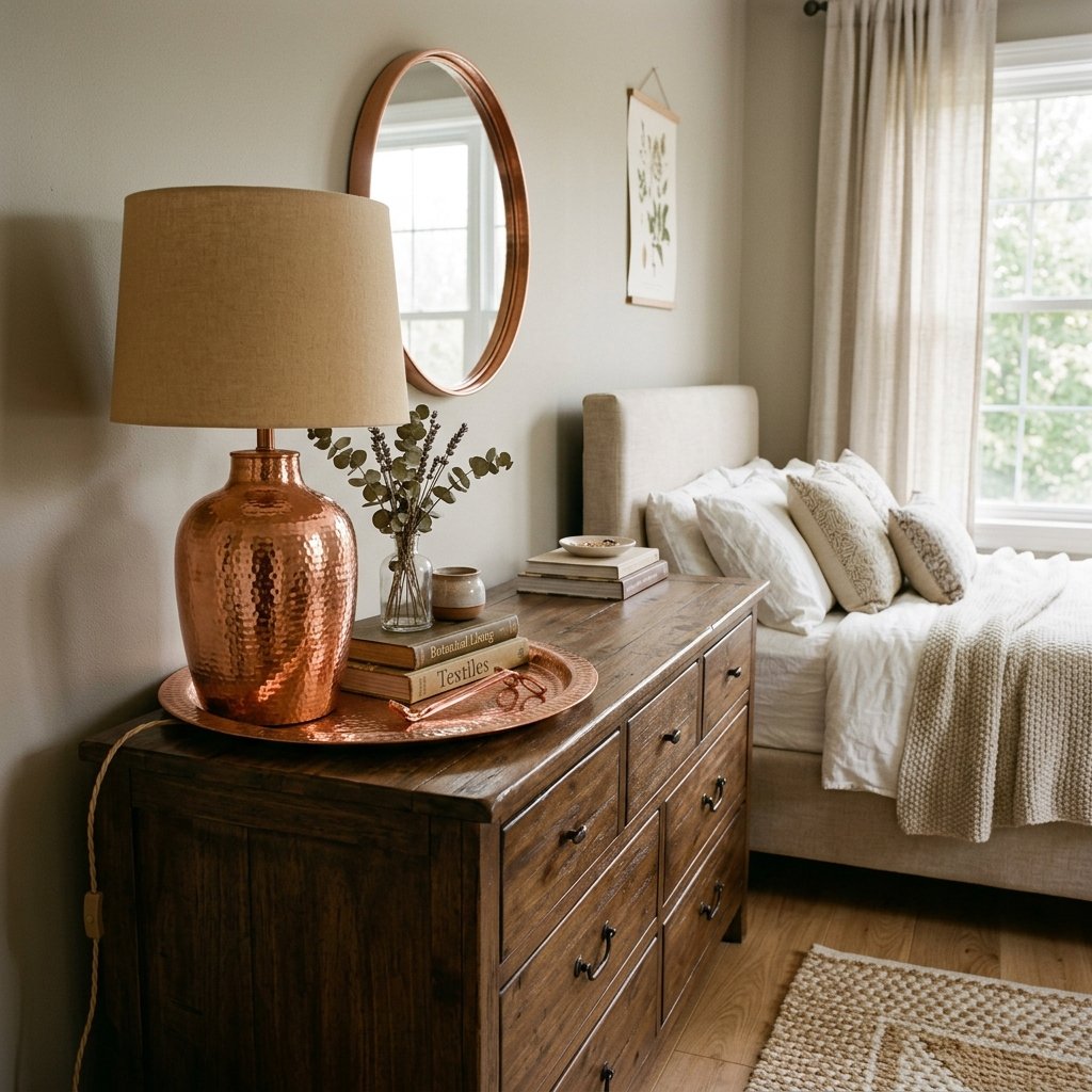 30 Fall Bedroom Aesthetic Ideas: That Feel Warm,Cozy & Effortless 23 Copper Decor Accent Ideas