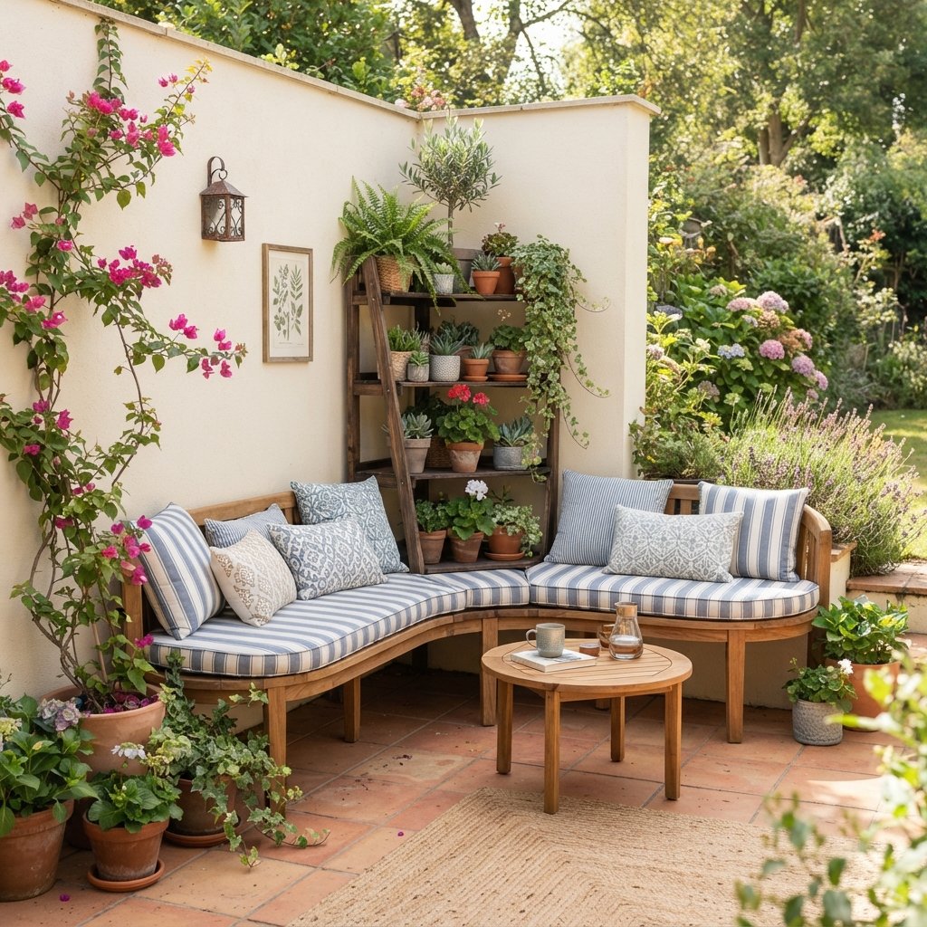 Corner Small Patio Decorating Ideas