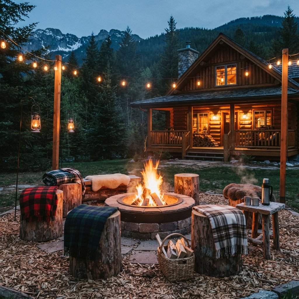 30 Backyard Fire Pit Ideas to Transform Your Outdoor Space 25 Cozy Cabin Backyard Fire Pit Ideas