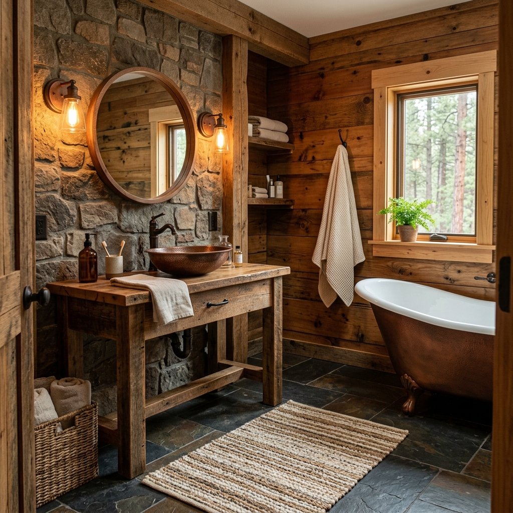Fall Bathroom Bloxburg Ideas: 30 Cozy Autumn Inspiration Picks 6 Cozy Cabin Bathroom Ideas