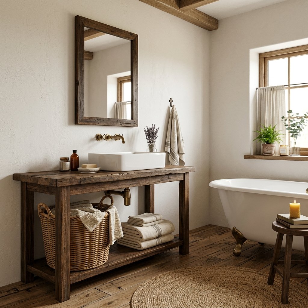 30 Dreamy Bloxburg Bathroom Ideas for Aesthetic House Builds 3 Cozy Farmhouse Bathroom Ideas