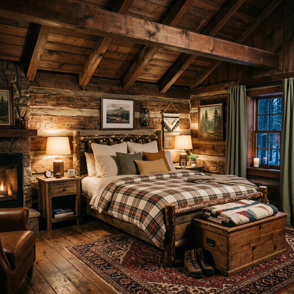30 Fall Ceiling Designs for Bedroom That Instantly Feel Warm & Luxurious 13 Rustic Fall Ceiling Ideas