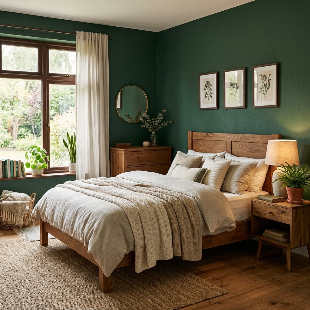 30 Fall Bedroom Aesthetic Ideas: That Feel Warm,Cozy & Effortless 10 Deep Forest Green Bedroom Ideas