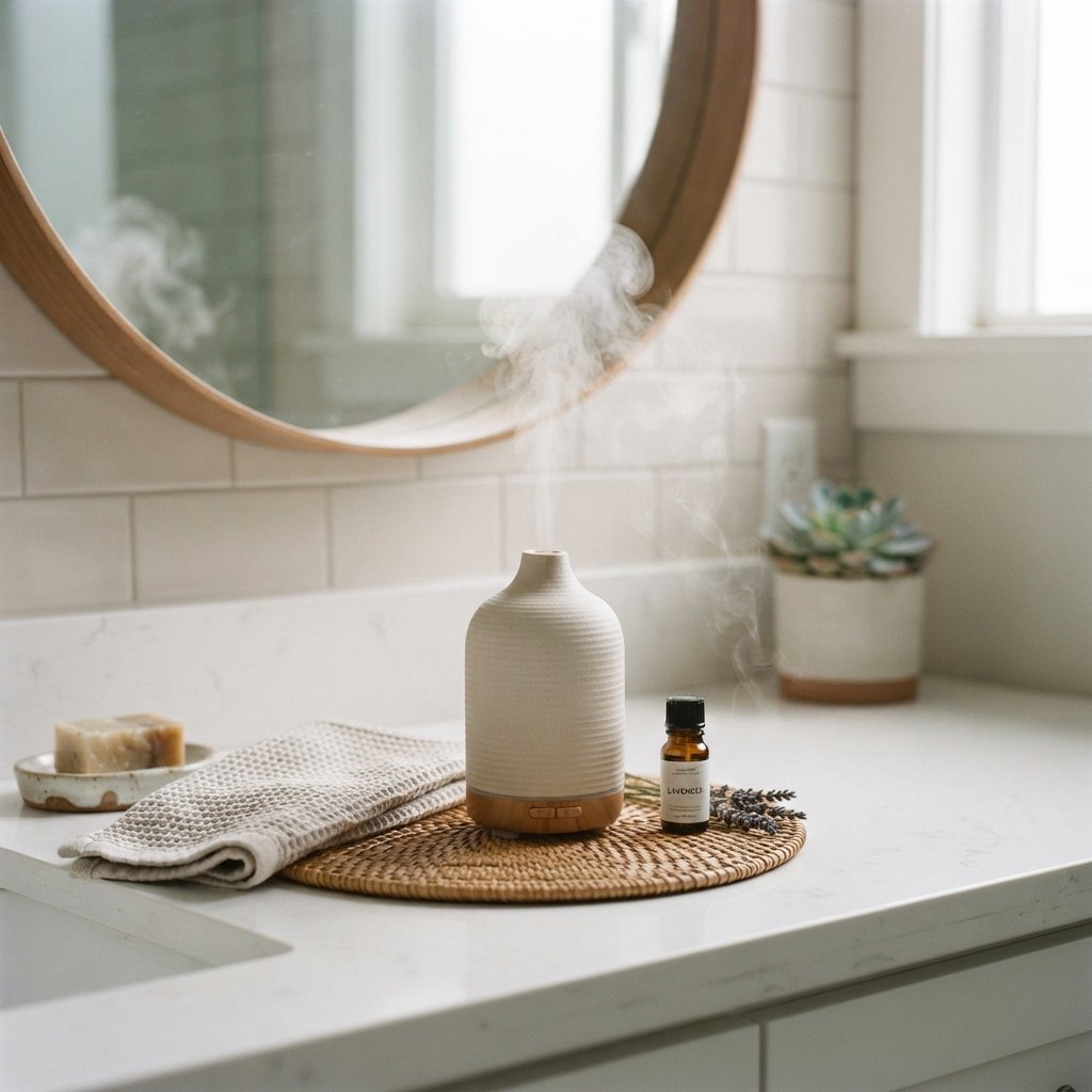 30 Luxury Spa Bathroom Ideas for the Ultimate Self Care Experience 24 Aromatherapy Diffuser Ideas