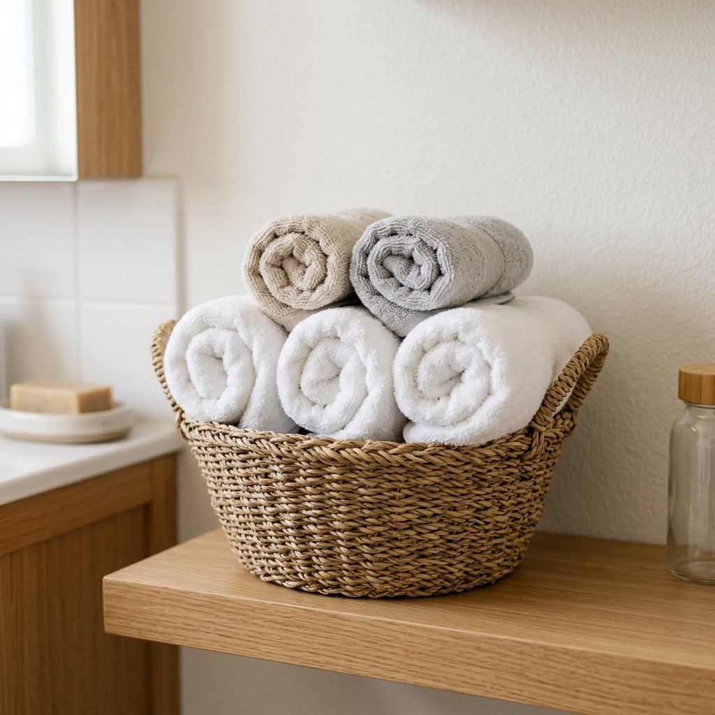 30 Dorm Bathroom Ideas to Make Shared Spaces Feel Like Home 7 Dorm Bathroom Ideas Towel Storage