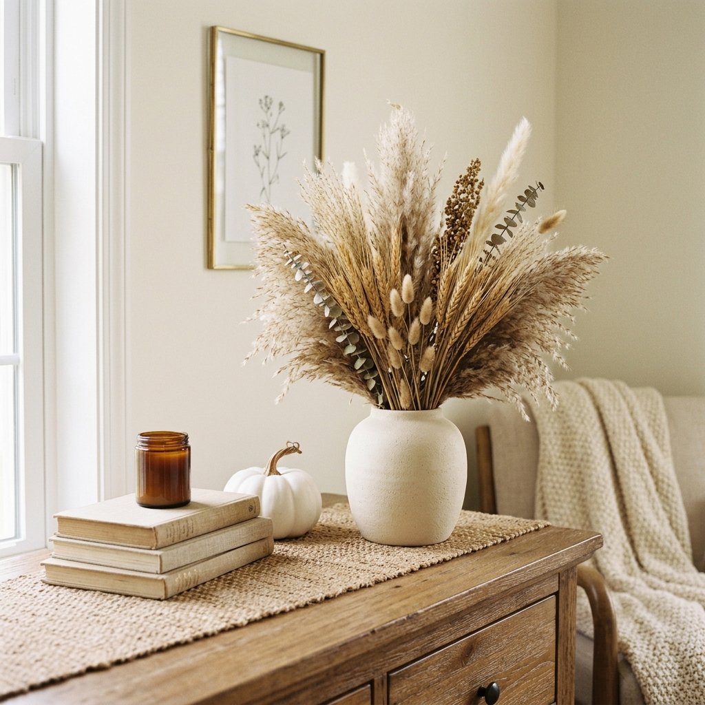 30 Gorgeous Fall Themed Bedroom Ideas: That Feel Cozy and Effortless 12 Dried Floral Arrangement Ideas