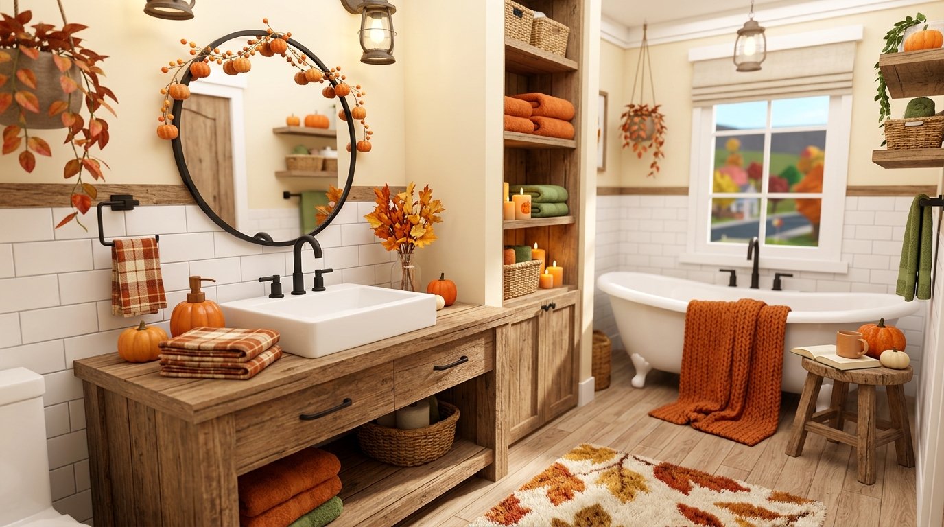 Fall Bathroom Bloxburg