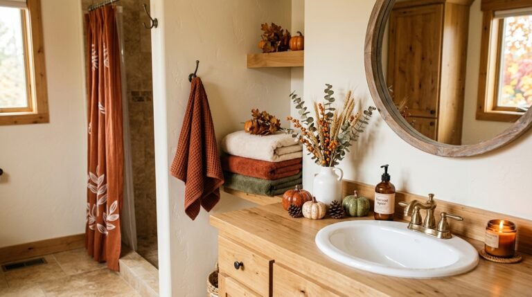 Fall Bathroom Decor