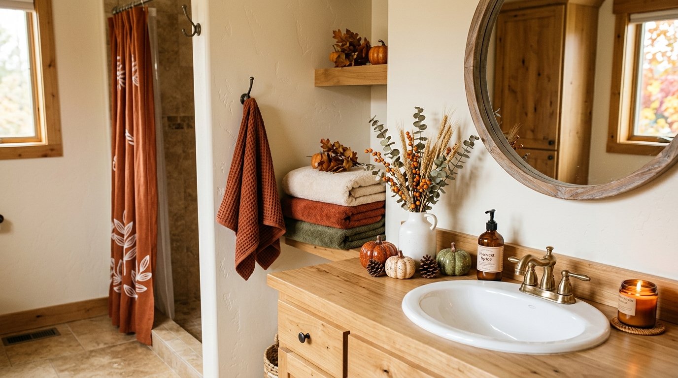 Fall Bathroom Decor