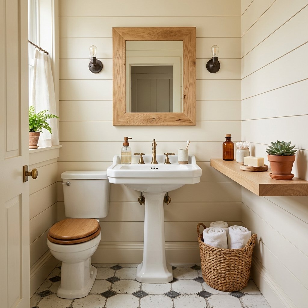 30 Stunning Farmhouse Bathroom Ideas to Create a Cozy Luxury Retreat 31 Small Farmhouse Bathroom Ideas