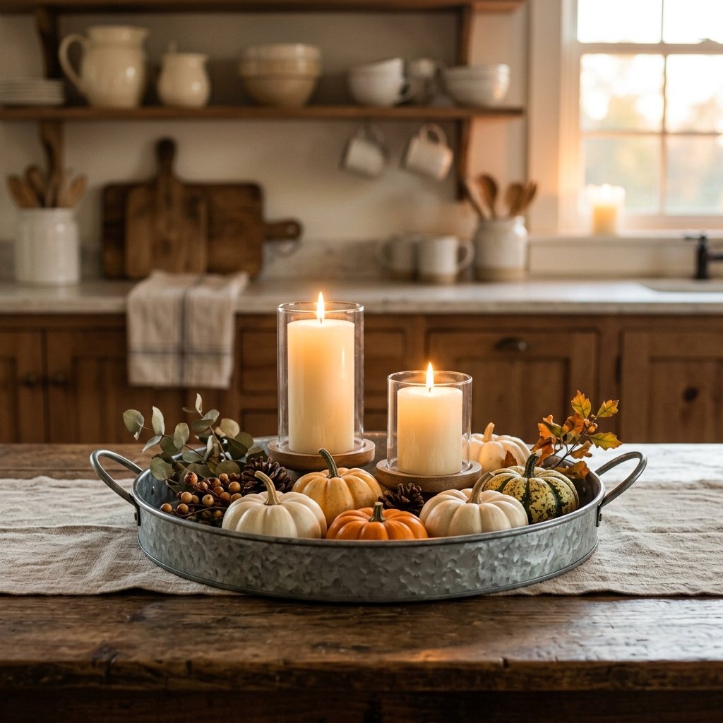 30 Fall Kitchen Table Decor Ideas: You'll Want to Copy 30 Farmhouse Tray Styling Ideas