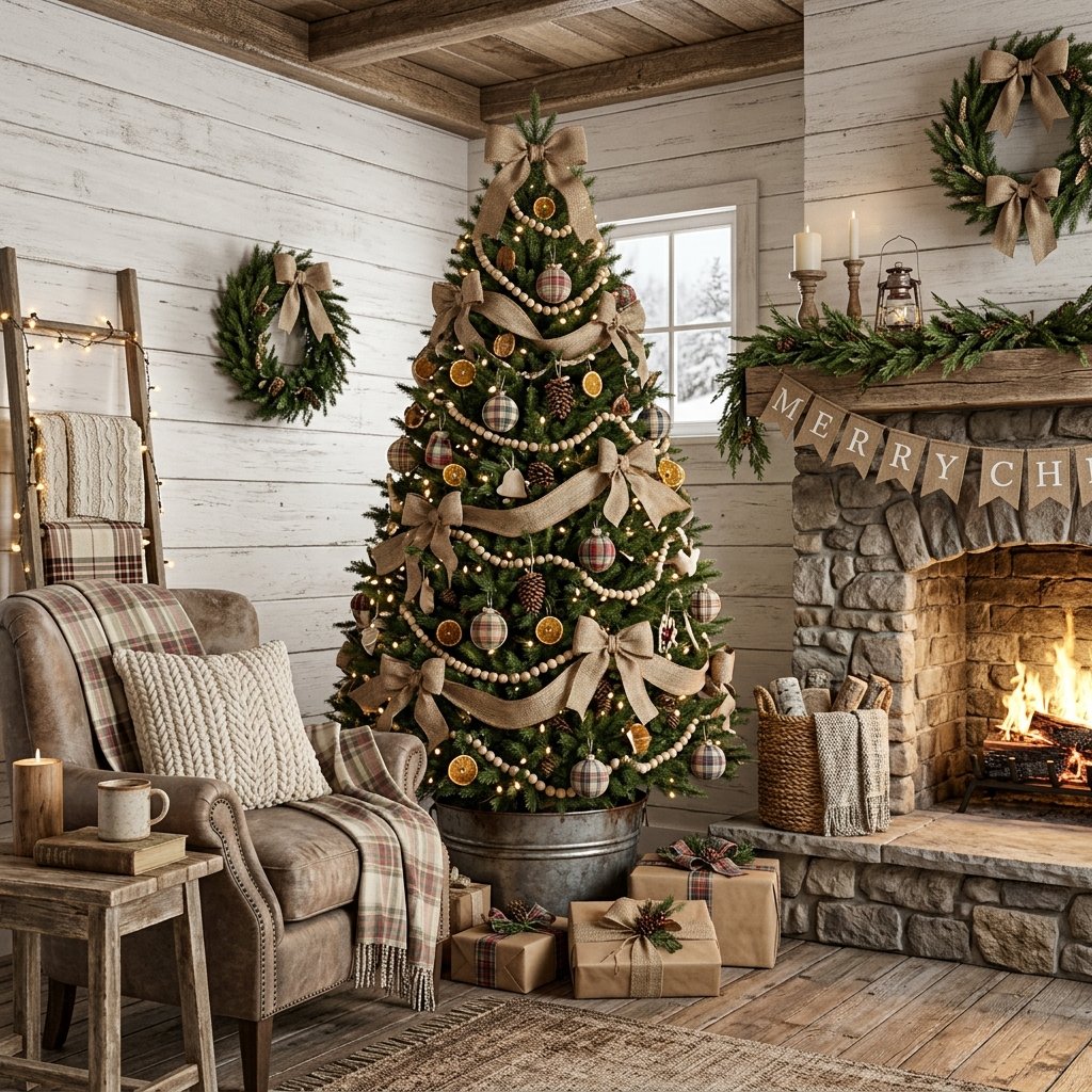 30 Vintage Christmas Decor Ideas That Bring Classic Holiday Charm to Your Home 4 Farmhouse Vintage Christmas Ideas
