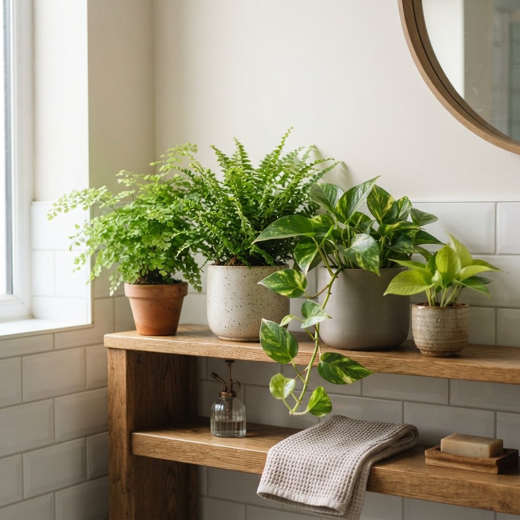 30 Luxury Spa Bathroom Ideas for the Ultimate Self Care Experience 12 Botanical Greenery Spa Bathroom Ideas