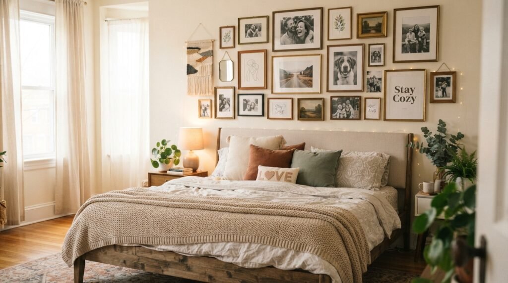 30 Wall Decor Ideas for Bedroom: Dreamy Looks to Save Now 2 Gallery Wall Decor Ideas for Bedroom