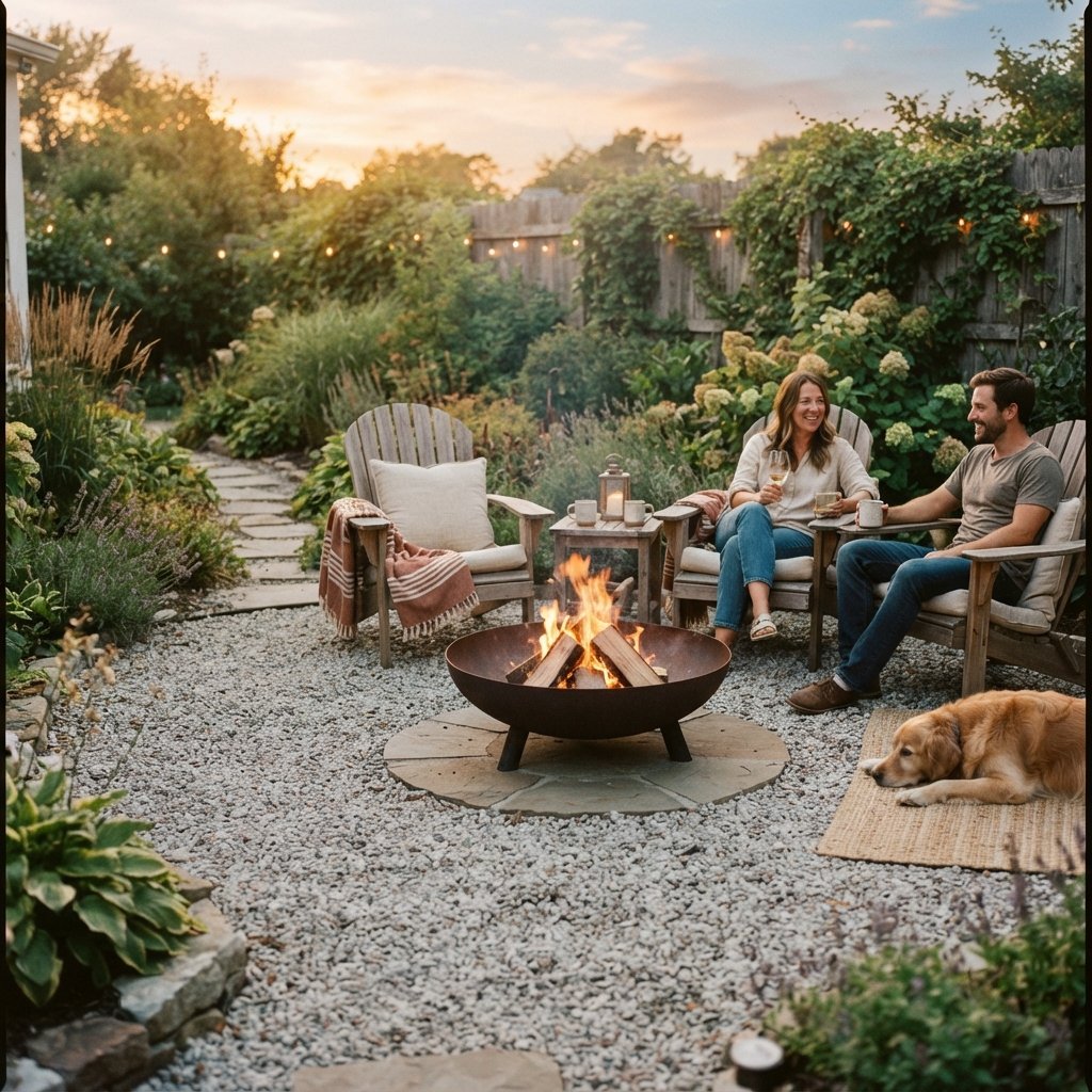 30 Backyard Fire Pit Ideas to Transform Your Outdoor Space 7 Gravel Patio Backyard Fire Pit Ideas