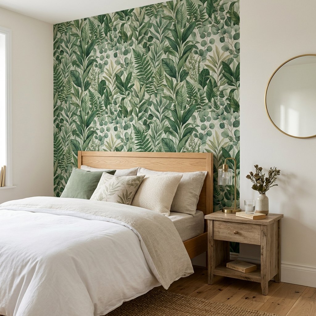 30 Green Bedroom Ideas That Bring Calm and Character 13 Green Bedroom Ideas Wallpaper