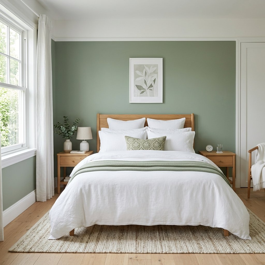 30 Green Bedroom Ideas That Bring Calm and Character 9 Green and White Bedroom Ideas
