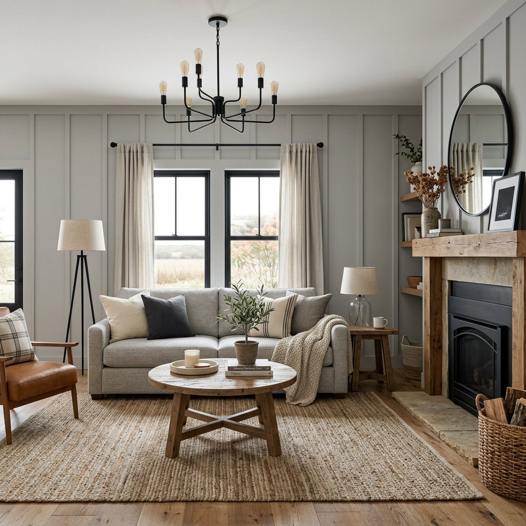 30 Grey Living Room Ideas That Make Any Space Look Luxurious 23 Grey Modern Farmhouse Ideas