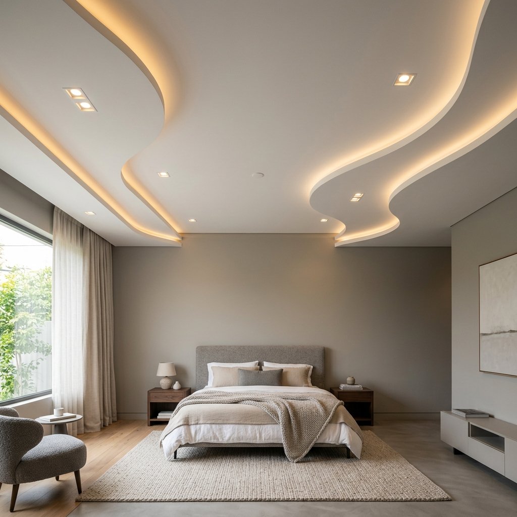 30 Bedroom Fall Ceiling Designs Ideas: for Modern and Cozy Spaces 12 Gypsum Board Design Ideas