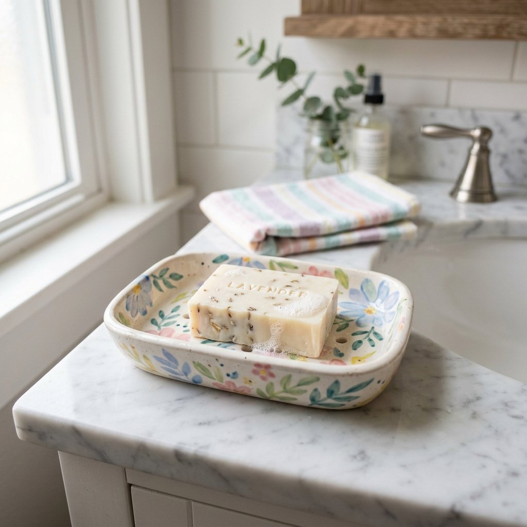 30 Cute Bathroom Ideas to Create a Cozy and Stylish Space 13 Ceramic Soap Dish Ideas