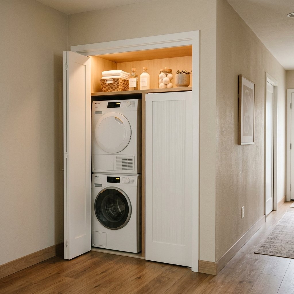 30 Tiny Laundry Room Ideas: That Prove Small Spaces Can Shine 6 Hidden Laundry Closet Tiny Laundry Room Ideas