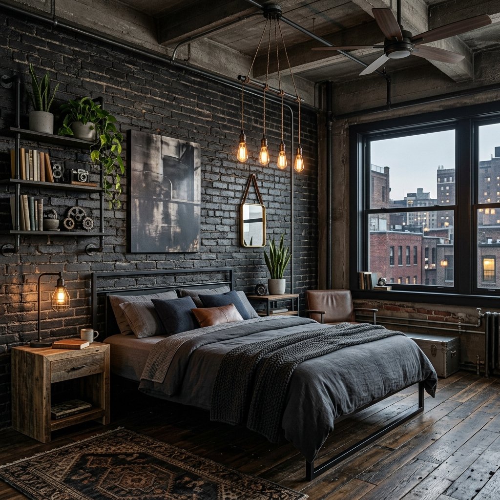 30 Black Bedroom Ideas That Look Expensive Without Breaking the Budget 25 Industrial Black Bedroom Ideas