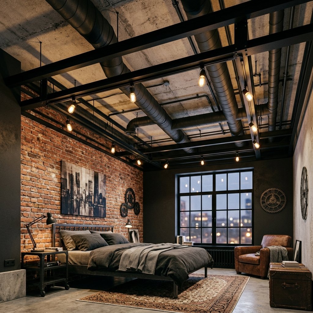 30 Bedroom Fall Ceiling Designs Ideas: for Modern and Cozy Spaces 30 Industrial-Style Ceiling Ideas