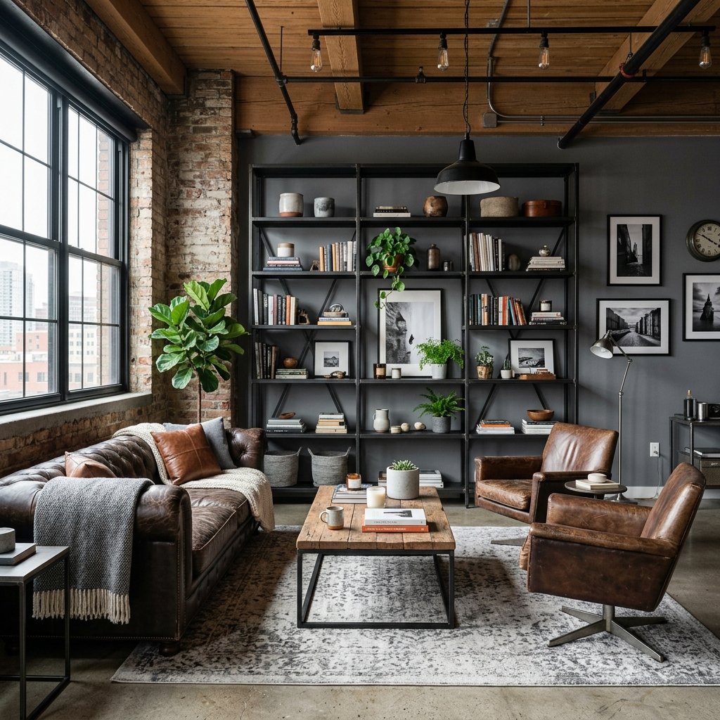 30 Grey Living Room Ideas That Make Any Space Look Luxurious 18 Grey Industrial Living Room Ideas