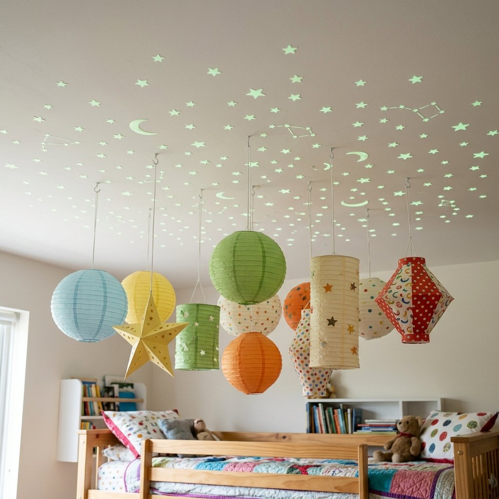 30 Kids Bedroom Ideas: Ways to Spark Their Imagination 14 Kids Bedroom Ceiling Decor Ideas