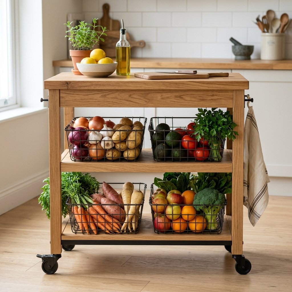30 Kitchen Organization Ideas: Ways to Transform Every Corner 17 Cart Kitchen Organization Ideas
