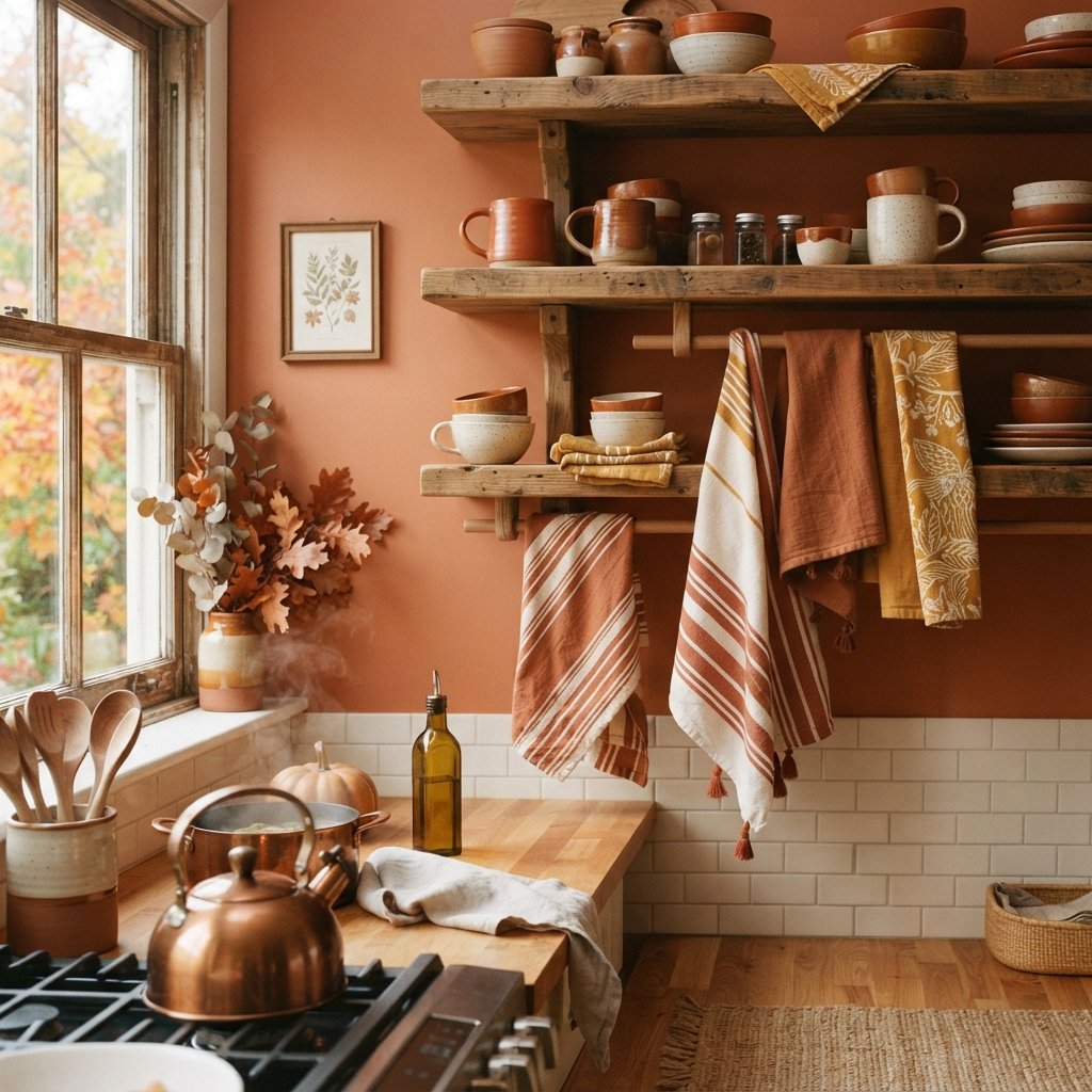 30 Fall Kitchen Ideas: To Warm Up Your Space This Season 2 Warm Spice Color Palette Fall Kitchen