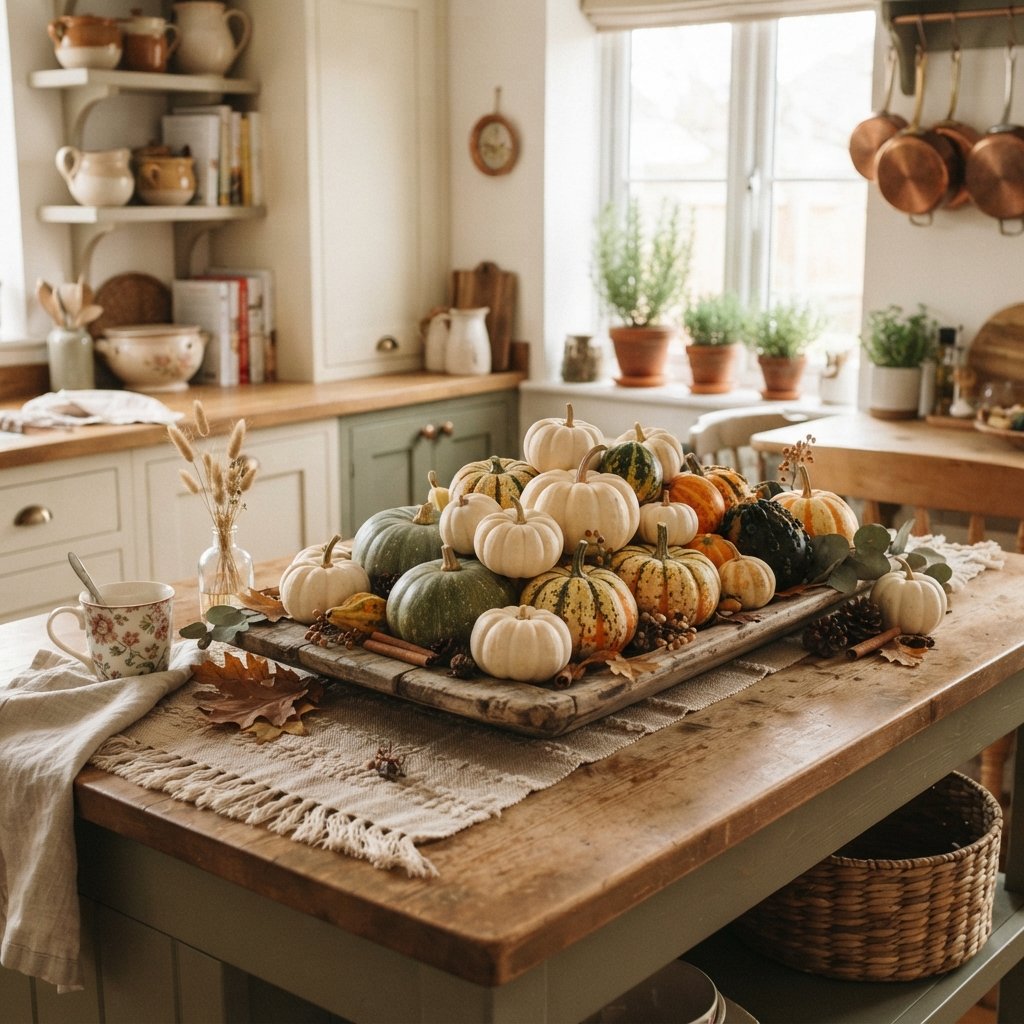30 Fall Kitchen Ideas: To Warm Up Your Space This Season 3 Pumpkin Accent Decor Fall Kitchen