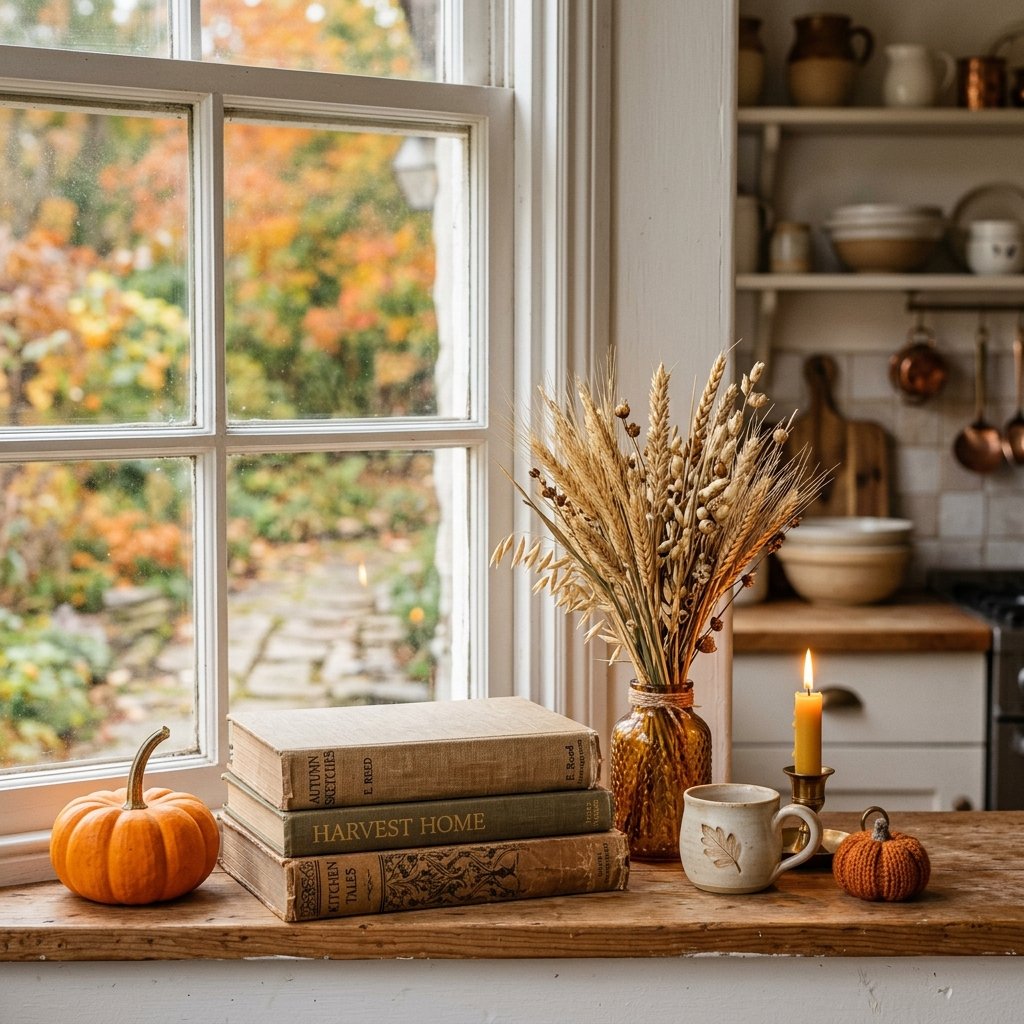 30 Fall Kitchen Window Decor Ideas That Feel Cozy & Bright 2 Fall Kitchen Window Decor Sill Ideas