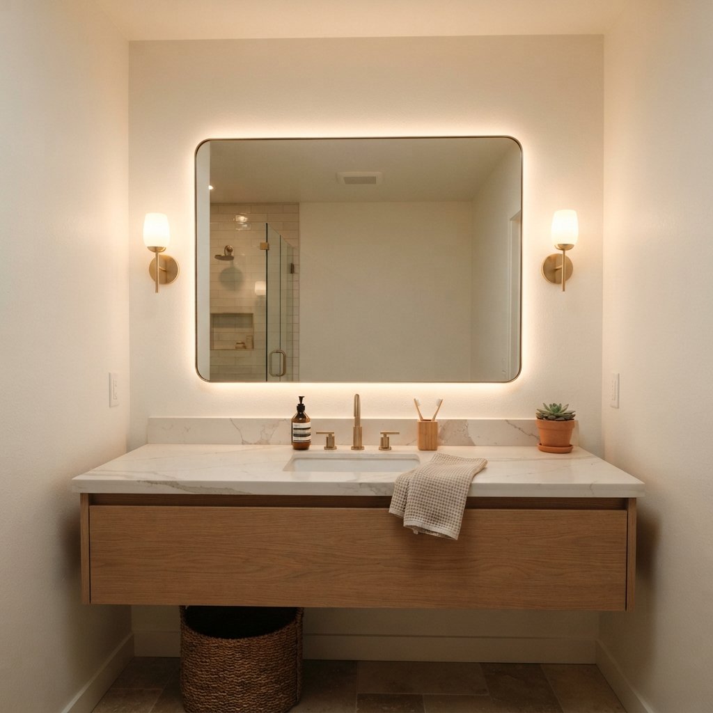 30 Bathroom Lighting Ideas to Brighten Your Space in Style 8 LED Strip Bathroom Lighting Ideas