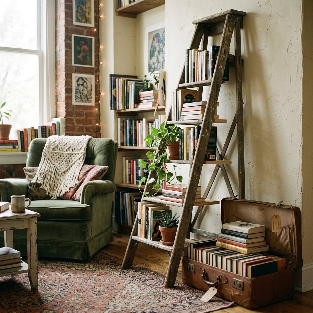 30 Bookshelf Ideas to Transform Any Room 19 Repurposed Furniture Bookshelf Ideas