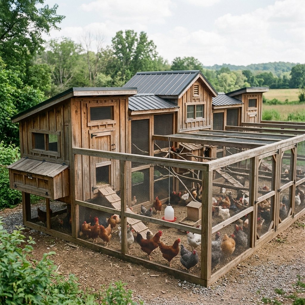 30 Chicken Coop Ideas for Every Backyard and Budget 14 Large Flock Chicken Coop Idea
