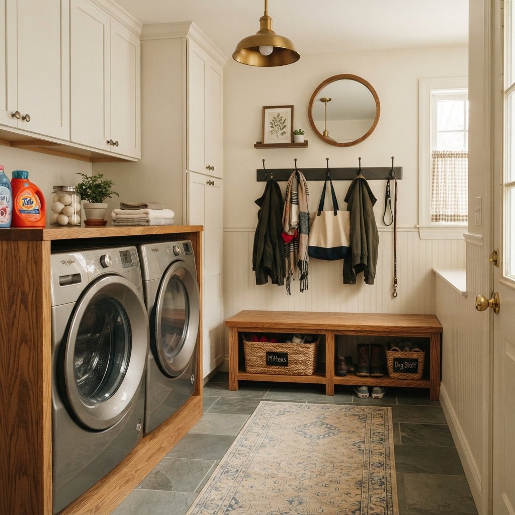30 Tiny Laundry Room Ideas That Make Small Spaces Look Stylish & Functional 31 Laundry and Mudroom Combo Ideas
