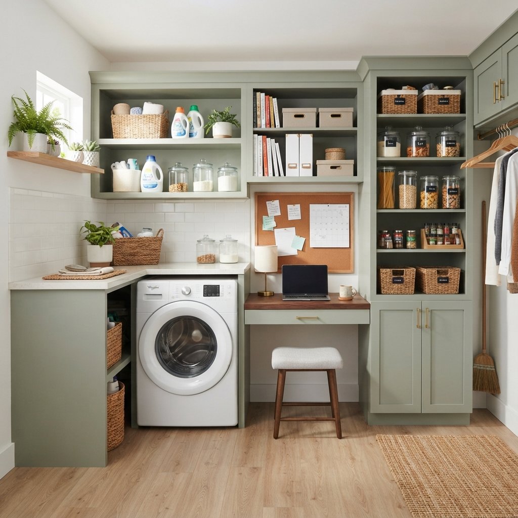 30 Tiny Laundry Room Ideas That Make Small Spaces Look Stylish & Functional 30 Multi Purpose Laundry Room Ideas