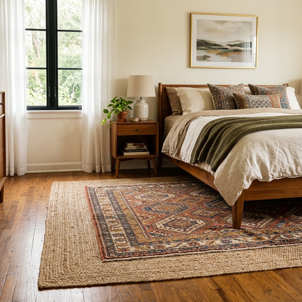 30 Fall Bedroom Ideas That Bring Cozy Autumn Vibes Into Your Space 26 Layered Area Rug Ideas