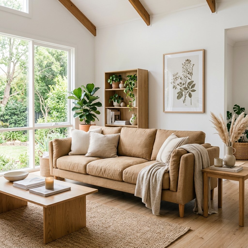 30 Brown Couch Living Room Ideas to Warm Up Your Space 6 Light Brown Couch Living Room Ideas