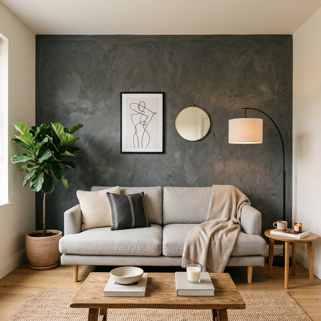 30 Grey Living Room Ideas That Make Any Space Look Luxurious 14 Grey Accent Wall Ideas