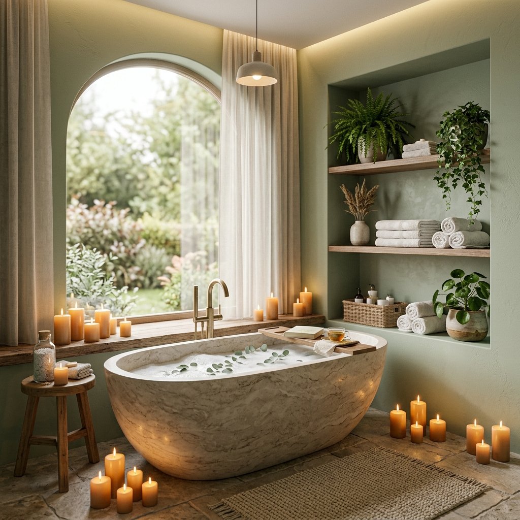 30 Dreamy Bloxburg Bathroom Ideas for Aesthetic House Builds 4 Luxury Spa Bathroom Ideas