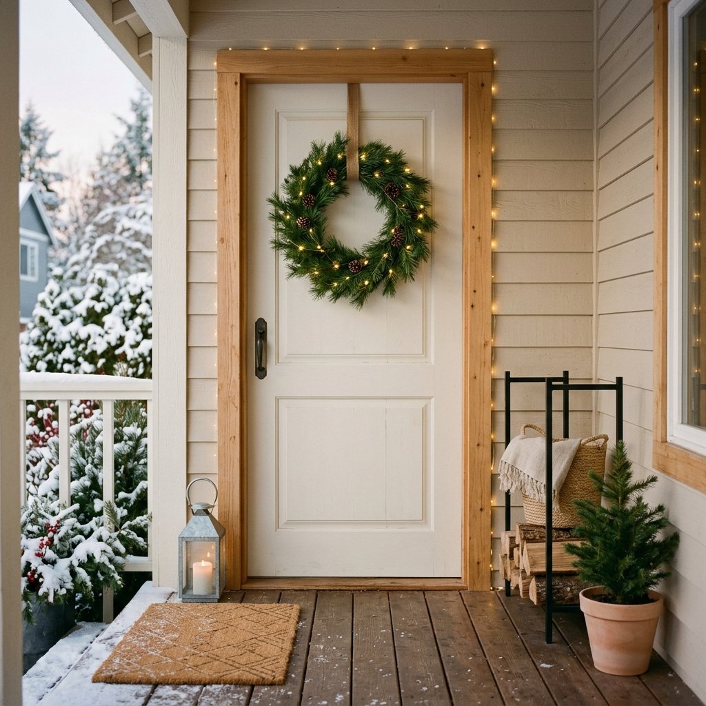 30 Modern Front Porch Christmas Decor Ideas: to Elevate Your Holiday Home 31 Minimalist Christmas Porch Ideas